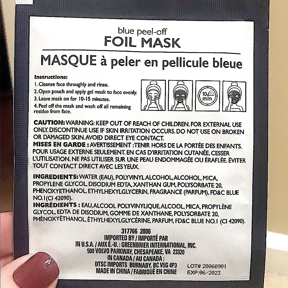 🆕🔥2 FACE FOIL MASK ULTRA REPAIR CREAM QTY#1/SILVER&BLUE PEEL OFF FOIL MASK NWT - Picture 4 of 6